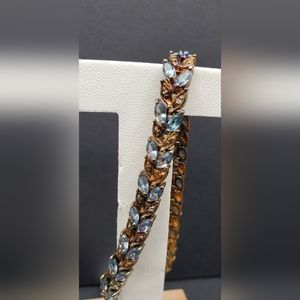 Technibond blue topaz tennis bracelet